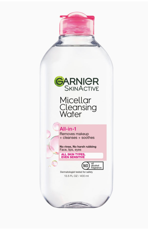 Garnier SkinActive Micellar Cleansing Water for All Skin Types, 13.5 Fl. Oz. (400ml)