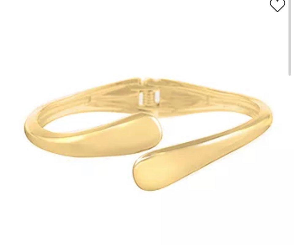 Mixit Solid Bangle Bracelet (Silver or Gold Tone)