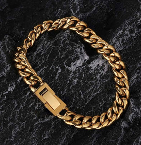 Miami Cuban Link Bracelet 12mm in 18K Gold