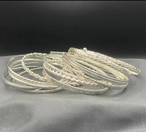 Bangle Set in Silver or Gold Tone